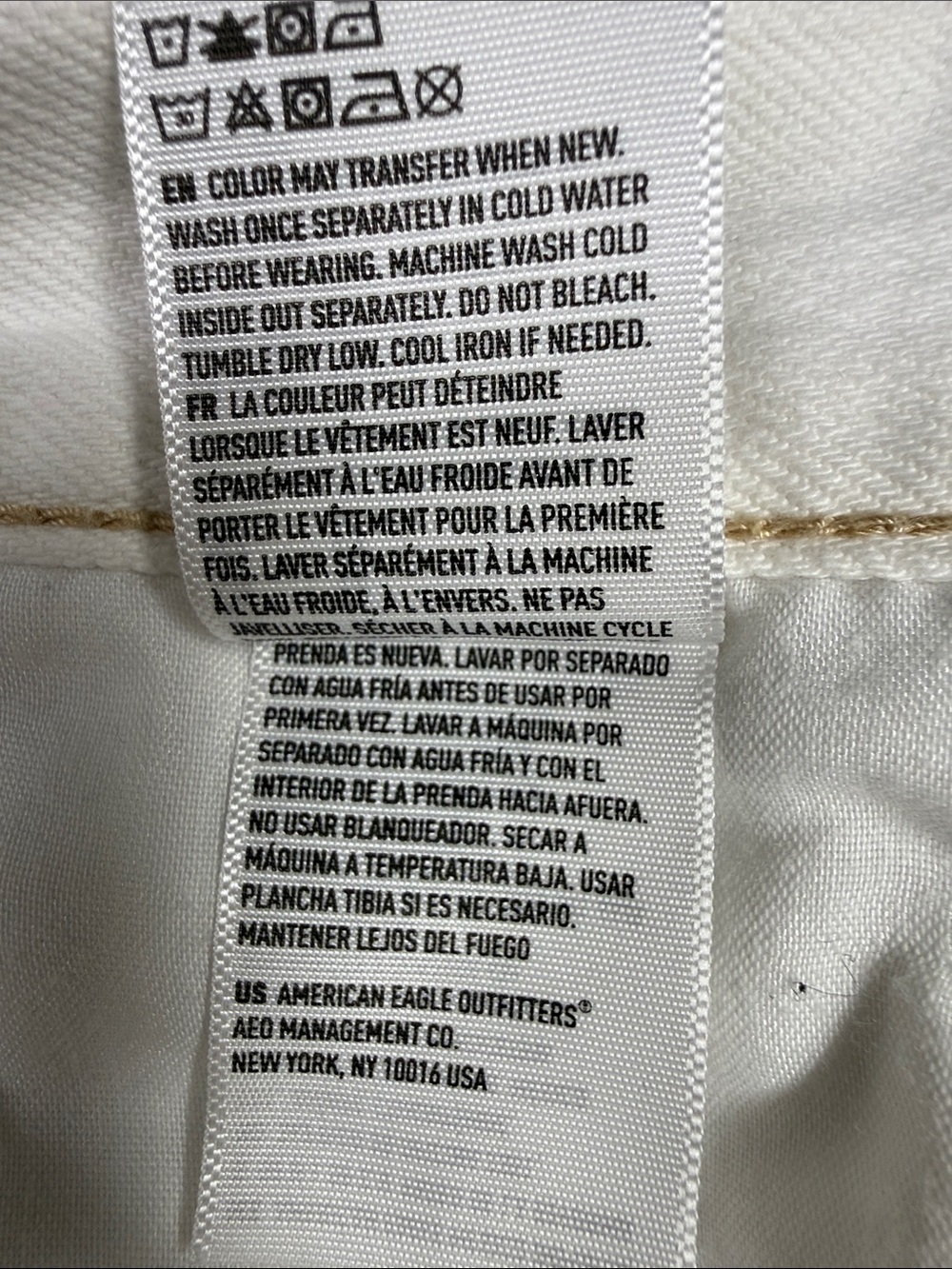 American Eagle Outfitters White Distressed Denim Shorts - Picture 5 of 6